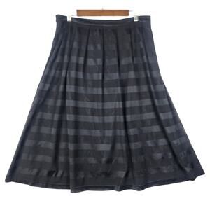 Sweet Salt Women's Lined Netted Skirt Full Black Sheer Midi Size XL